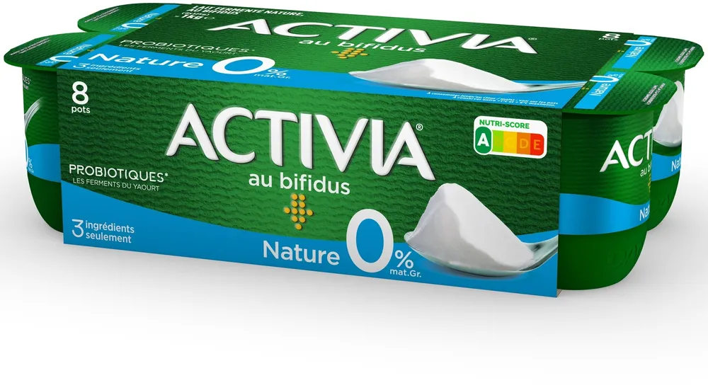 Activia bifidus nature 0% de mg 125 g x 8