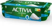 Activia bifidus nature 0% de mg 125 g x 8