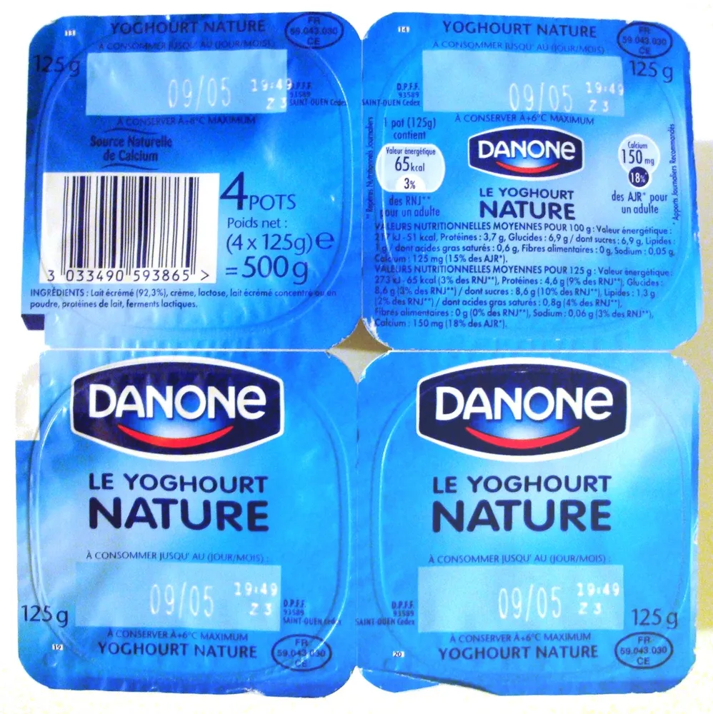 Le Yoghourt (Nature) 4 Pots