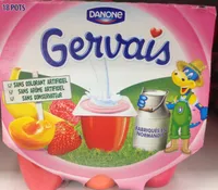 Gervais (Fraise, Framboise, Abricot, Pêche, Banane) - (2 % MG) 18 Pots