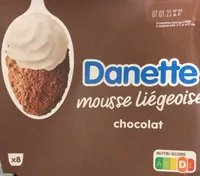 Danette mousse liegeoise chocolat 80 g x 8