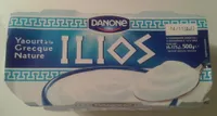 ILIOS Yaourt  à la Grecque Nature (4 pots) 500 g - Danone