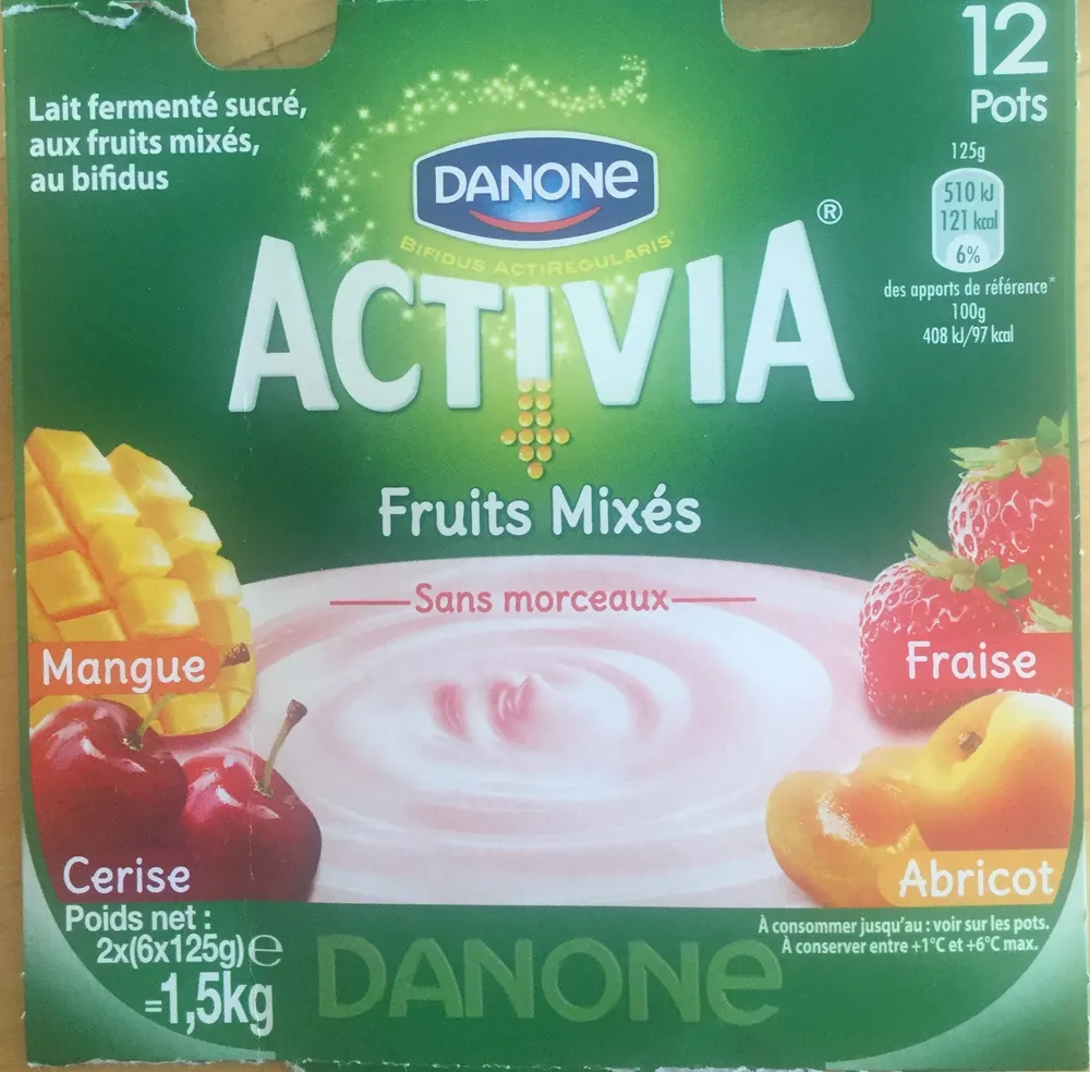 Activia fruits mixés