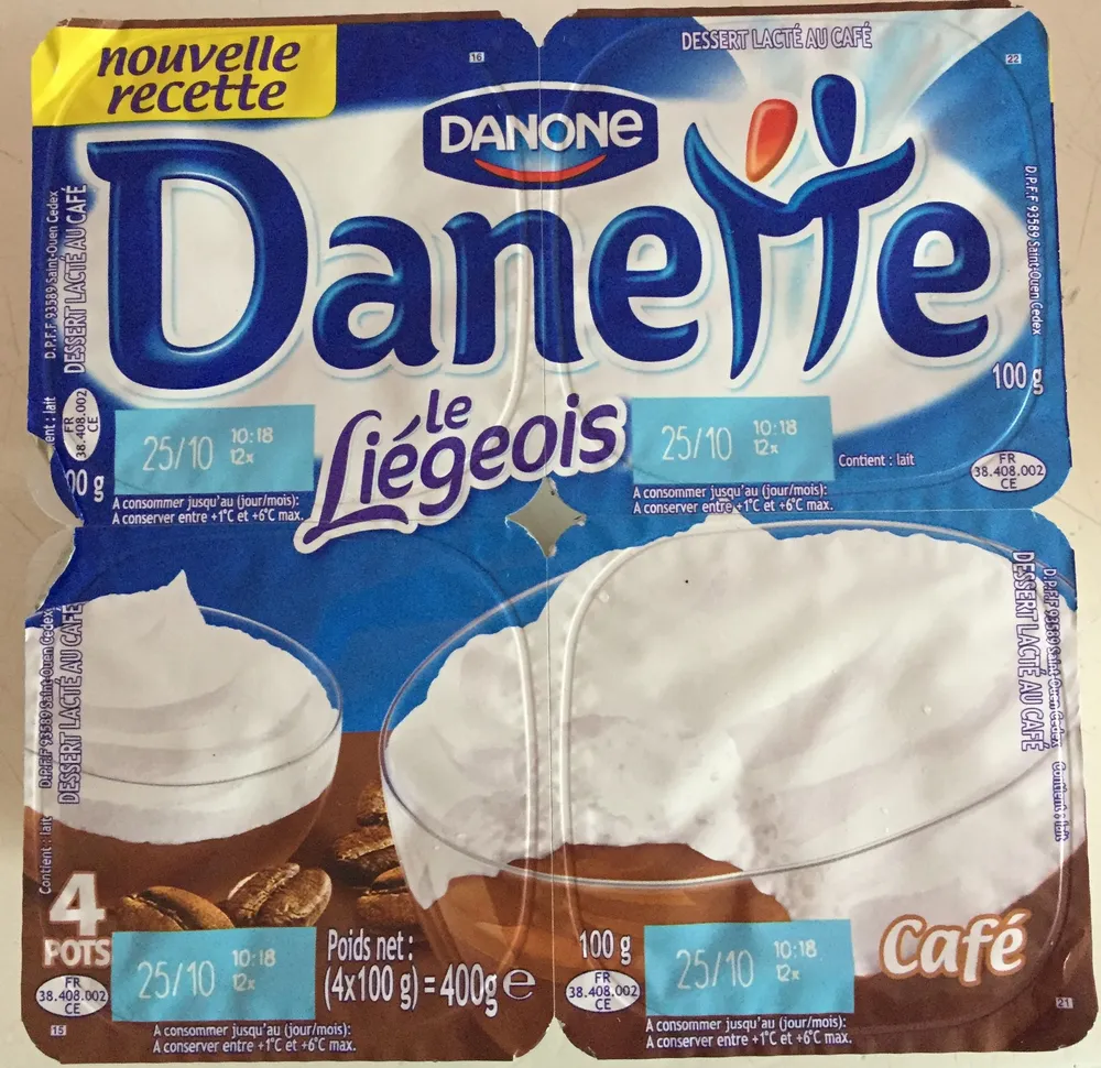 Danette (le Liégeois Café) 4 Pots