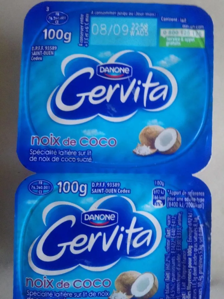 Gervita noix de coco