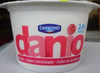 Danio - Spécialité laitière sur lit de framboises sucré