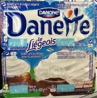 Danette Le Liégeois Chocolat saveur Noisette