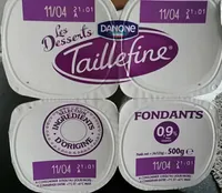 Taillefine fondants Chocolat de Tanzanie (0,9% M.G)