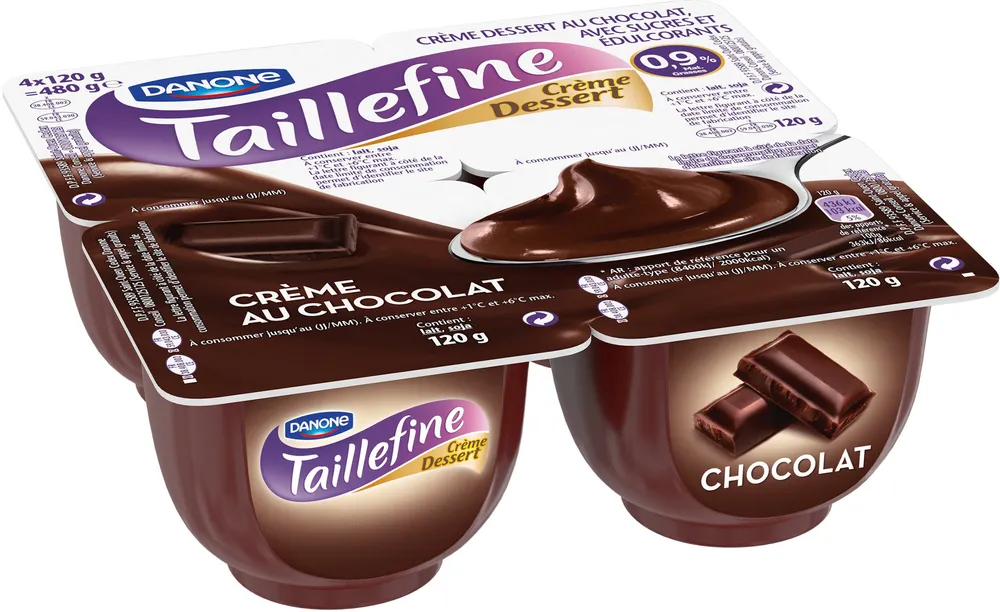 Taillefine creme dessert chocolat 120 g x 4