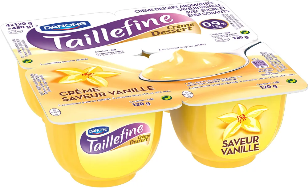 Taillefine creme dessert vanille 120 g x 4