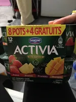 Activia Lait fermenté au bifidus aux fruits les 12 pots de 125 g