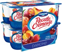 Recette cremeuse aux fruits panache 125gx12