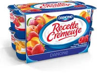 Recette cremeuse aux fruits panache 125gx16