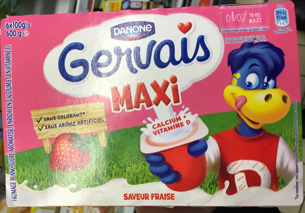 Gervais Maxi saveur Fraise