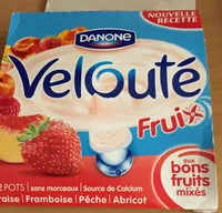 Velouté Fruix Fraise, Framboise, Pêche, Abricot