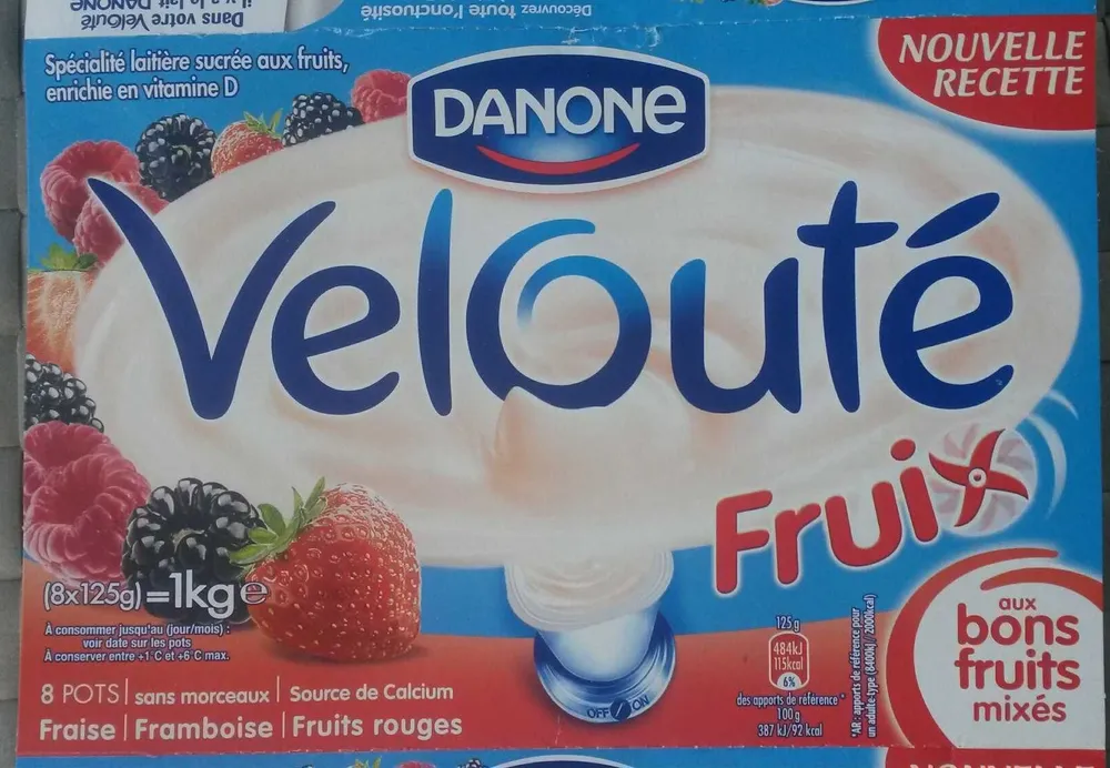 Velouté Fruix Fraise Framboise Fruits Rouges