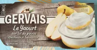 Le yaourt sur lit de poires