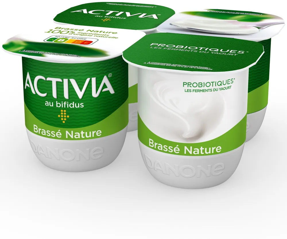 Activia bifidus brasse nature 125 g x 4