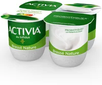Activia bifidus brasse nature 125 g x 4