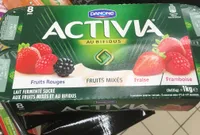 Activia Fraise Framboise Fruits rouges