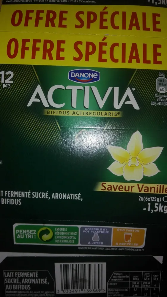 Activia Saveur Vanille