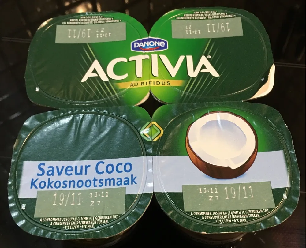 Activia saveur coco x 4