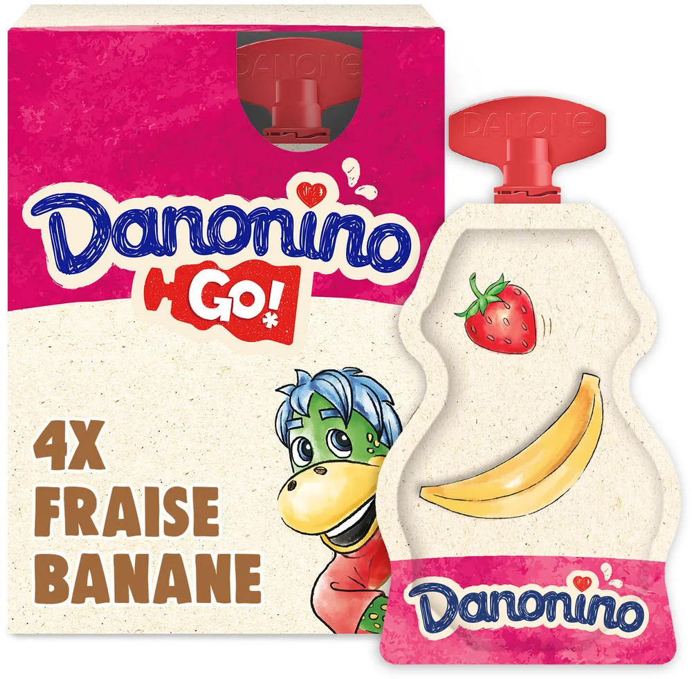 Danonino gourde fraise banane 70 g x 4