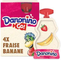 Danonino gourde fraise banane 70 g x 4