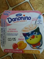 Danonino saveur framboise-pêche