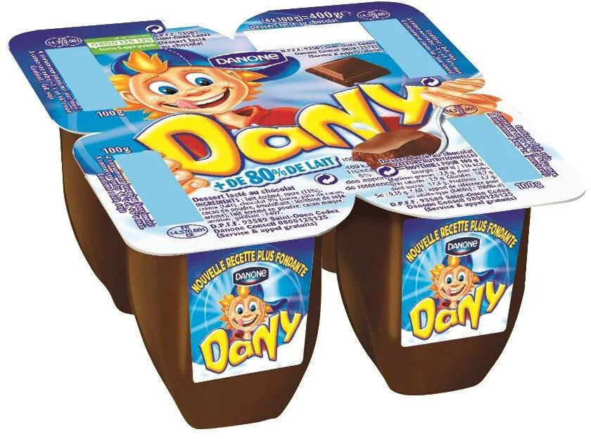 Dany chocolat 100 g x 4