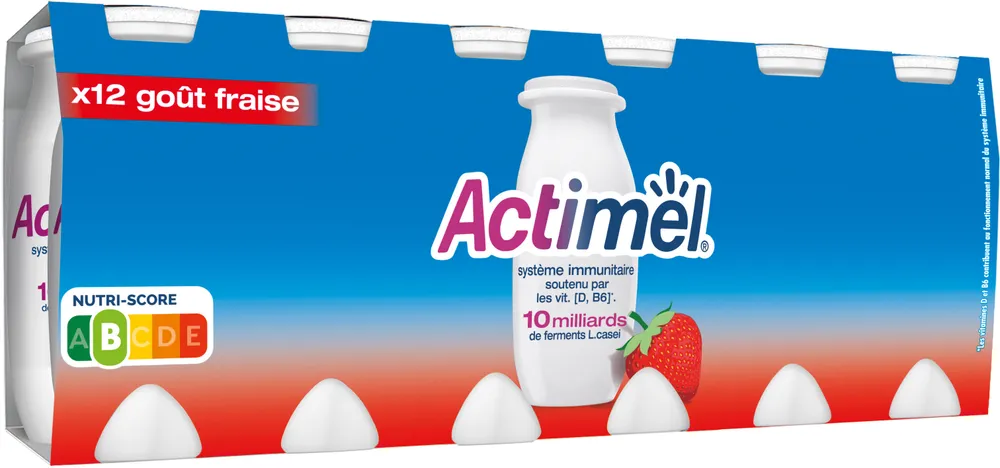 Actimel gout fraise 100 g x 12