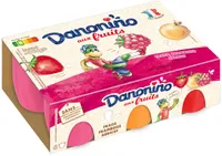 Danoino aux fruits fraise framboise abricot 50 g x 6
