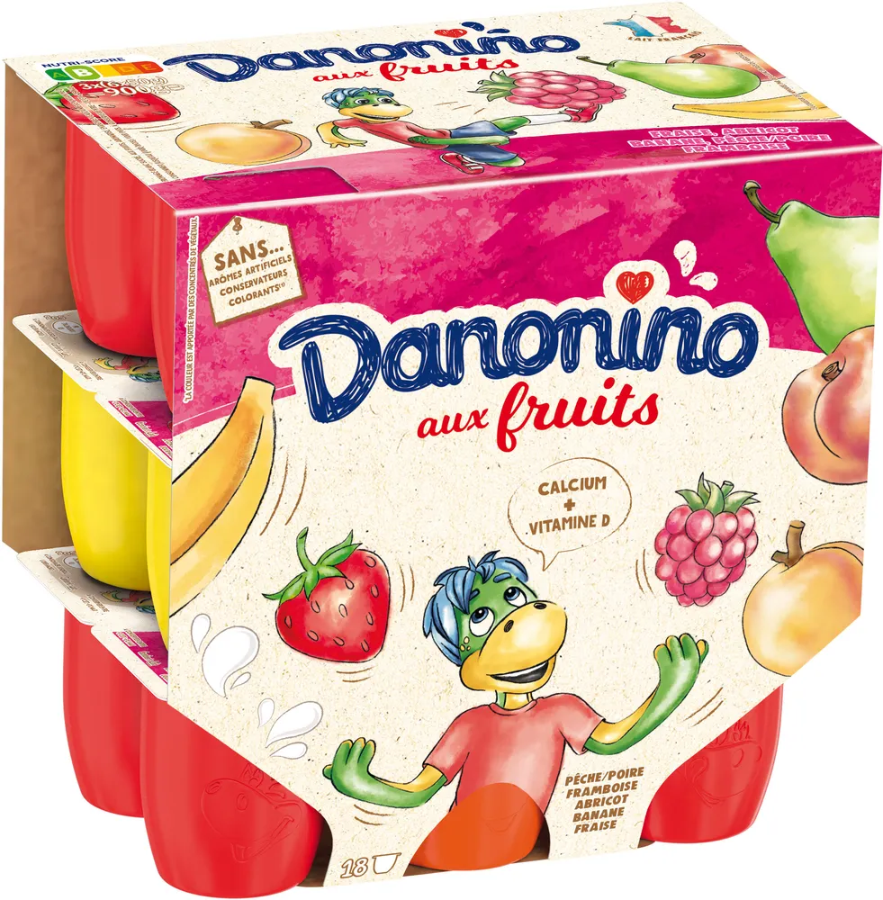 Danonino aux fruits panache 50 g x 18