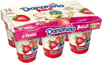 Danonino a boire fraise 100 g x 6