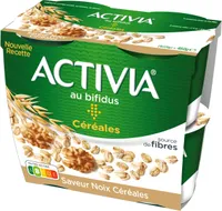 Activia bifidus cereales saveur noix 120 g x 4