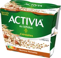 Activia bifidus cereales quinoa noisette 120 g x 4