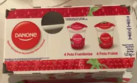 Pots framboises et fraises