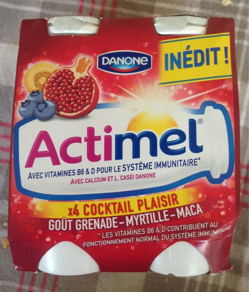 Cocktail Plaisir Goût Grenade Myrtille Maca
