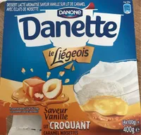 Liégeois Vanille sur Lit Croquant Caramel Noisettes