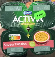 Activia au bifidus - Saveur passion