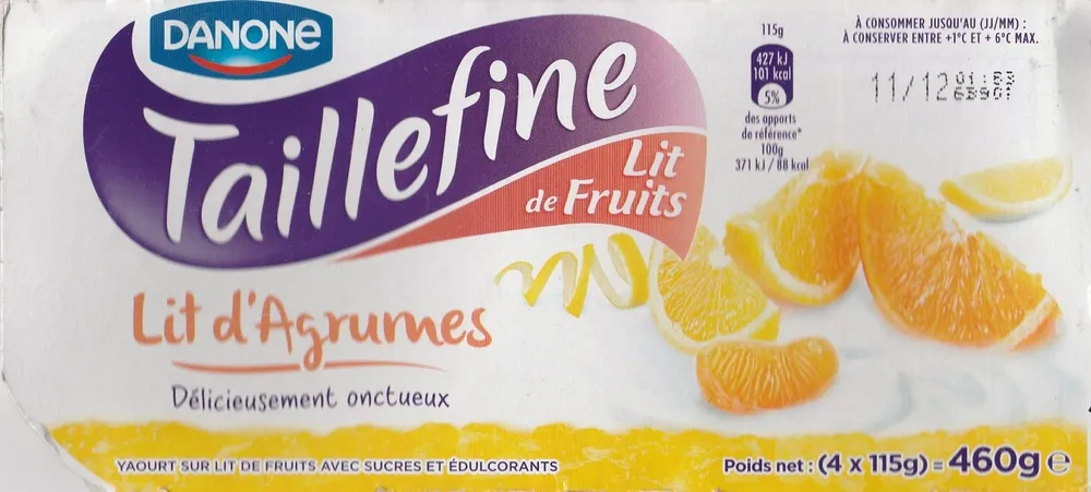 Taillefine Lit de Fruits - Lit d'agrumes