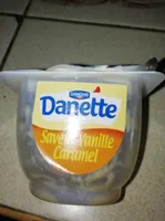 Dessert lacté aromatisé saveur vanille et caramel