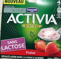 Activia sans lactose fraise