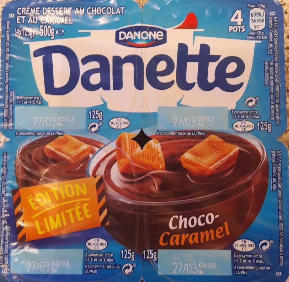Danette Choco Caramel Danone