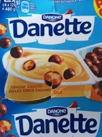 Danette vanille billes choco cara salé 4x125g
