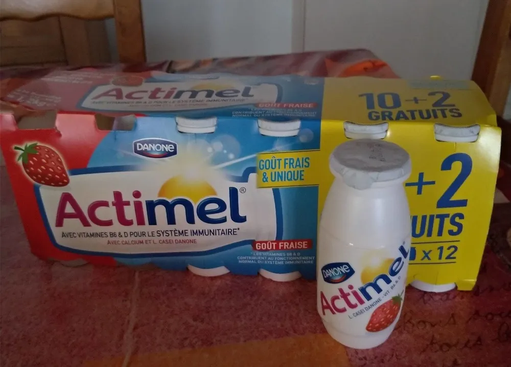 Yaourt Actimel Fraise à boire