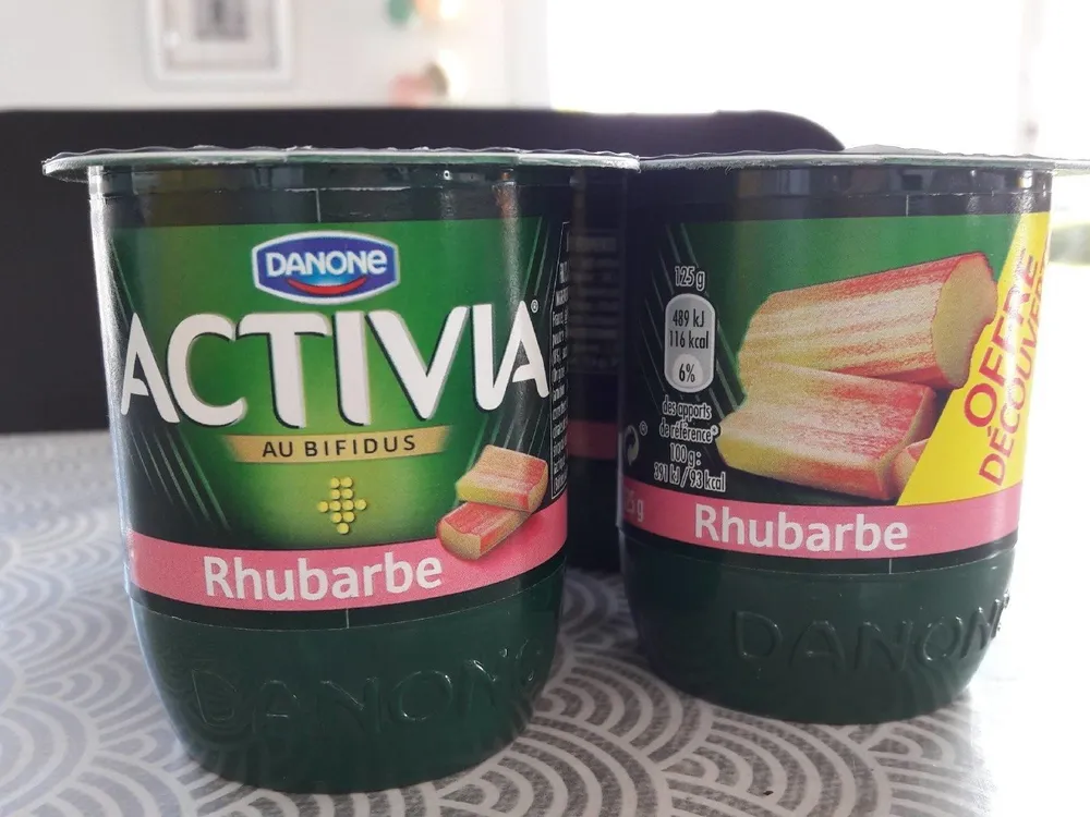 Activia rhubarbe