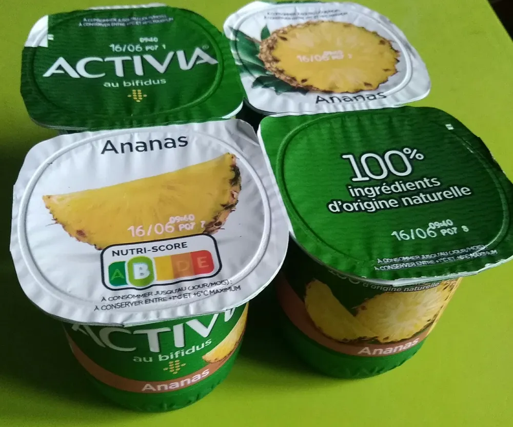 Activia à l'ananas