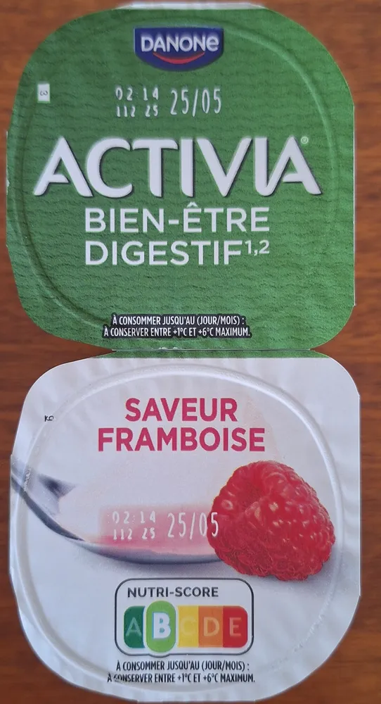 Activia framboise 4 x 125 g