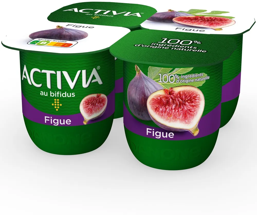 Activia fruits 125 g x 4 figue